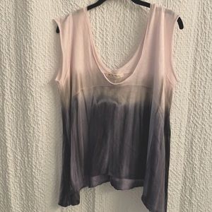 Free People cap sleeve A-line boho tee